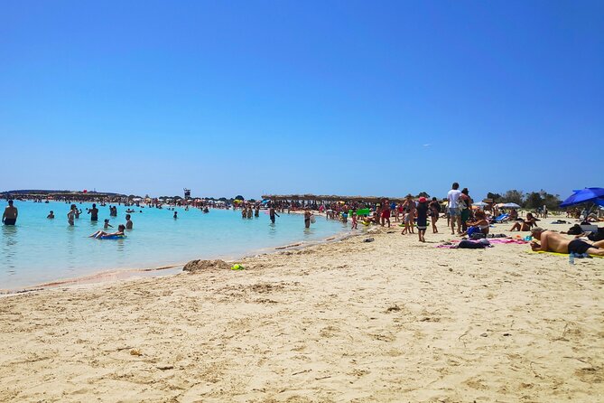 Chania: Elafonisi & Falasarna Private Tour w/olive oil tasting - Stop 1: Elafonisi Beach and the pink-sand pirate story
