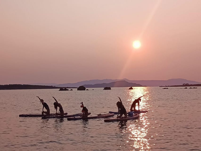 Chania: Morning or Sunset Stand-up Paddleboard Pilates - Nea Chora Beach Start: Akti Papanikoli 14 and Your SUP Setup