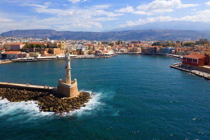 Chania old town and around private tour (price per group of 6) - Chania’s Old Venetian harbor zone: lighthouse, Firka fortress, and Neoria