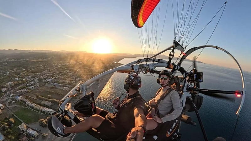 Chania: Paratriking Experience with a Professional Pilot - Weather Rules and Last-Minute Adjustments (How to Stay Calm)
