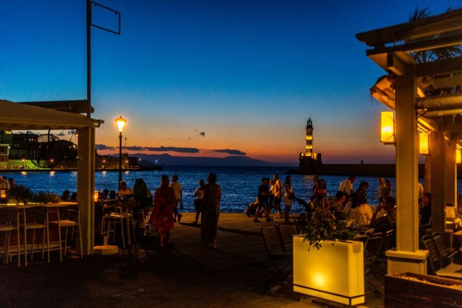 Chania: Wine, Food, and Sunset Tour with 3-Course Dinner - Dessert and sweet stops: sheep-milk ice cream done right