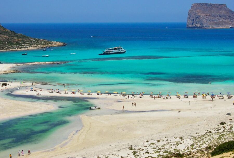 Crete: Gramvousa & Balos Cruise with Hotel Pickup - The boat ride to Gramvousa from Kissamos