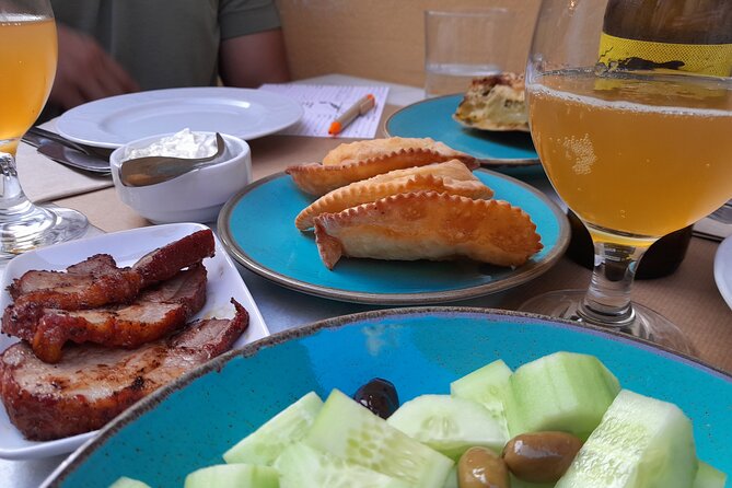 Cruise Ship Guest Beer & Food Tour - Chania Old Port - What you actually eat and drink: 5 craft beers plus a full tasting menu