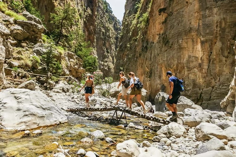 From Chania: Full-Day Samaria Gorge Trek Excursion & Guide - Walking Samaria Gorge: rocks, river crossings, goats, and rare plants