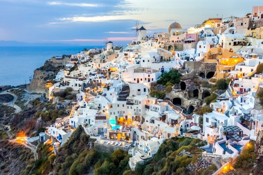 From Chania: Full-Day Trip to Santorini - Santorini by Air-Conditioned Bus: Commentary While You Ride