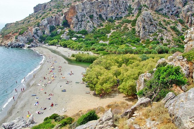 Preveli Beach and Plakias Full-Day Trip From Rethymno - Damnoni Beach: Sand, a Boat Waiting Moment, and a Quick Hike