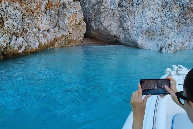 Private Boat Trip Chania Seitan (price per group-up to 9 people) - Katholiko Monastery: short stop, big views, included time