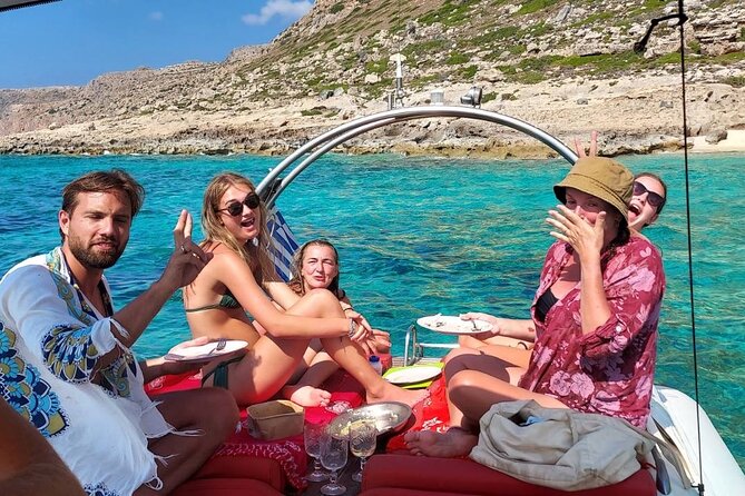 Private Boat Trip Kissamos Balos (price per group - up to 10 people) - Gramvousa Beach and the fortress views from the steps