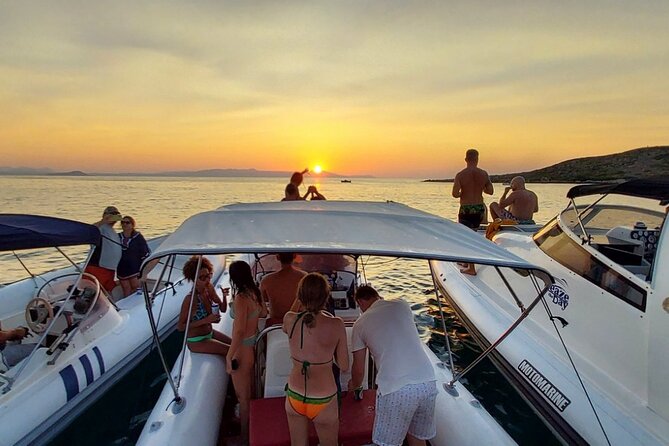 Private Sunset boat trip in Chania, Crete (price is per group) - Cretan wine, cheese, and fruit on board