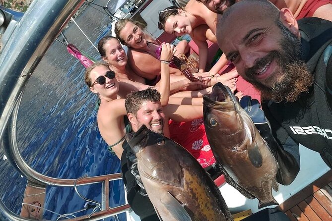 Spearfishing in Chania, Crete (price is per group) - On-Board Tasting: A Pleasant Break Between Attempts